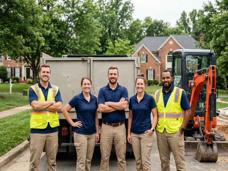 Waterworks Drainage and Hardscaping professional team in Northern Virginia